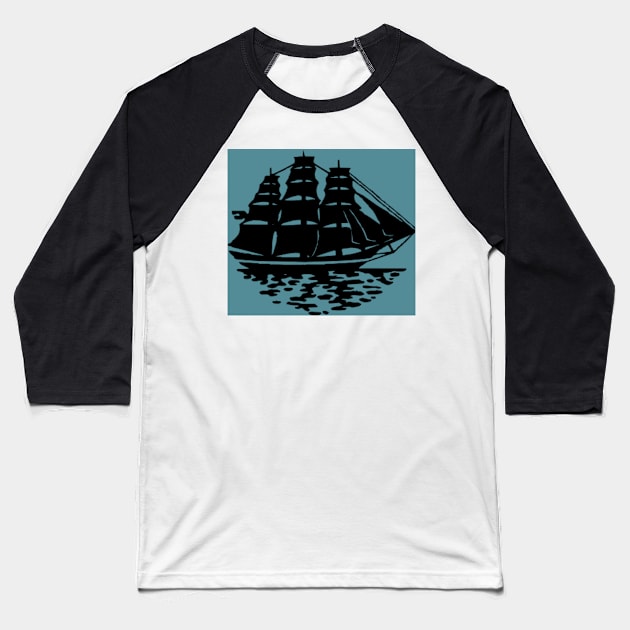 The Black Pearl Baseball T-Shirt by Andyt